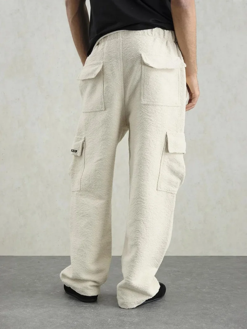 جيستو GIESTO Relaxed Fit Jacquard Pants